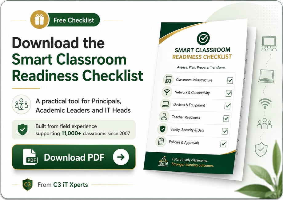Download the Smart Classroom Readiness Checklist for Indian schools
