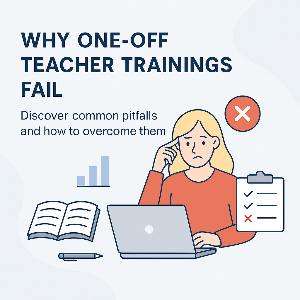 A confused school leader about why one off Professional Development Programs are failing?