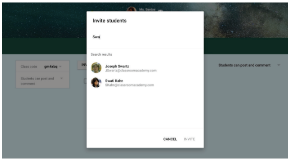 Add-students-by-email