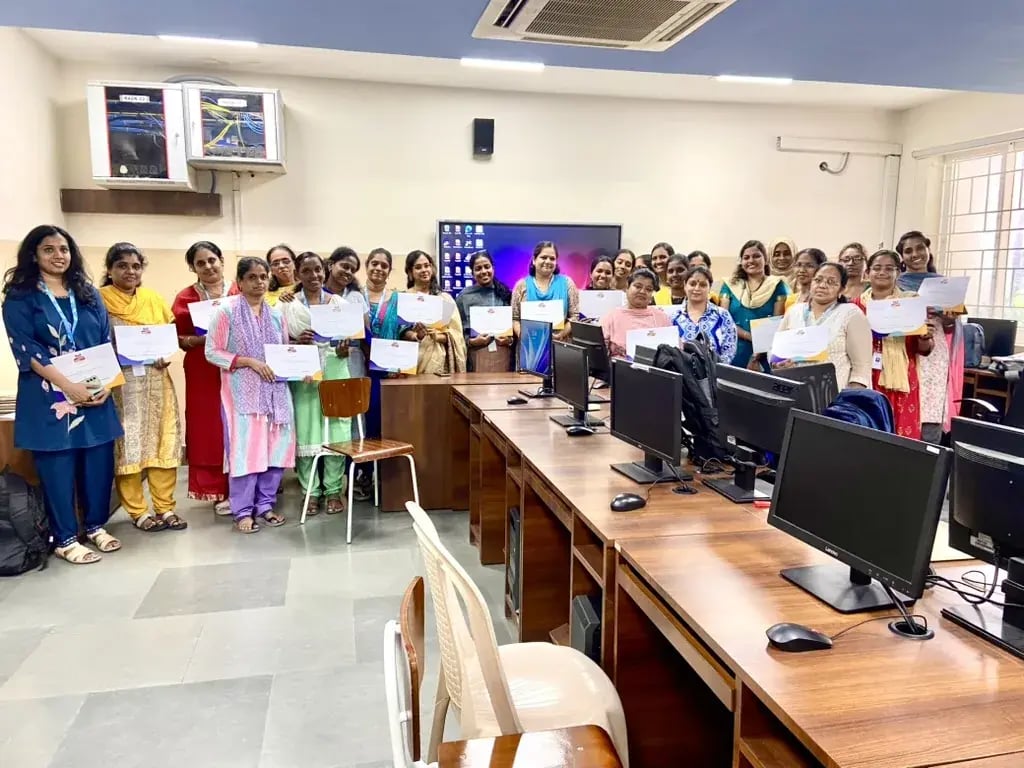 Educators celebrating completion of a professional development programme